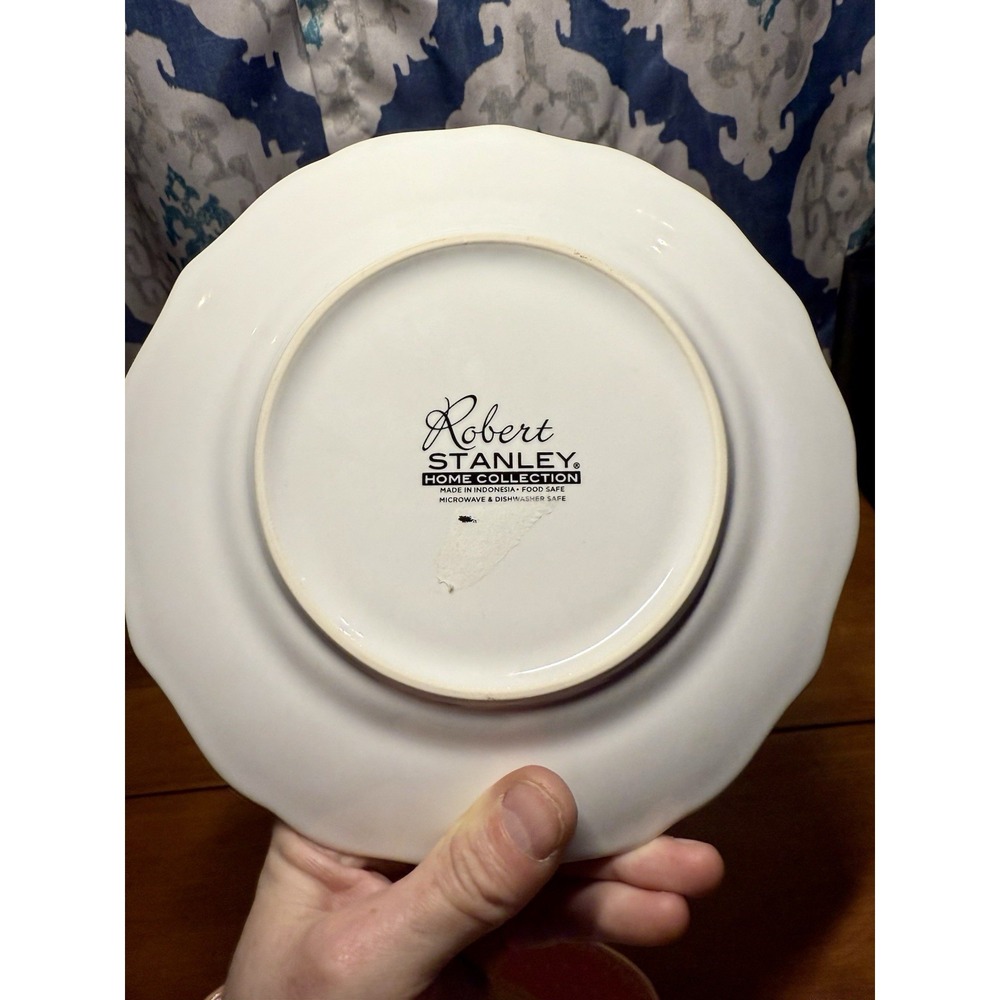 VTG Robert Stanley Home Collection Pink 2PC Christmas Nutcrackers Plates 8.8 in - Picture 12 of 14